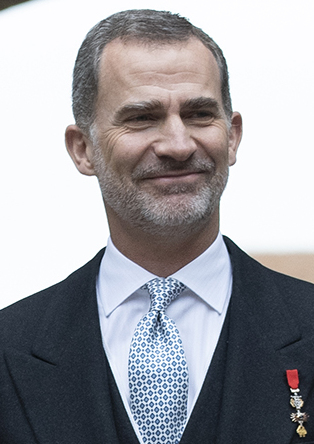 Felipe VI King of Spain - Photo by Borja Puig de la Bellacasa / Pool Moncloa, April 21, 2019, via Wikimedia Commons